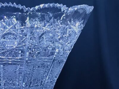Geschliffene Kristallvase 35 cm – Bild 4