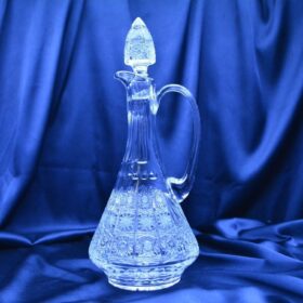 Weinflasche mit Kristallschliff, 750 ml