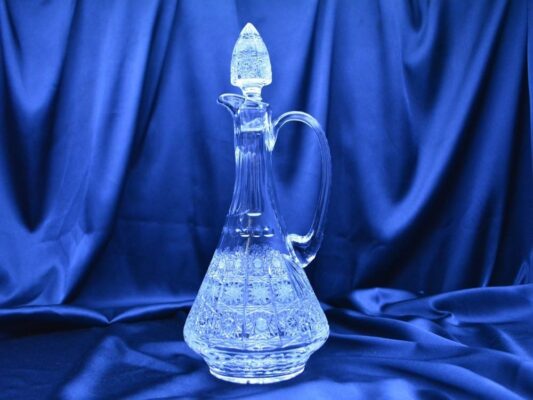 Weinflasche mit Kristallschliff, 750 ml